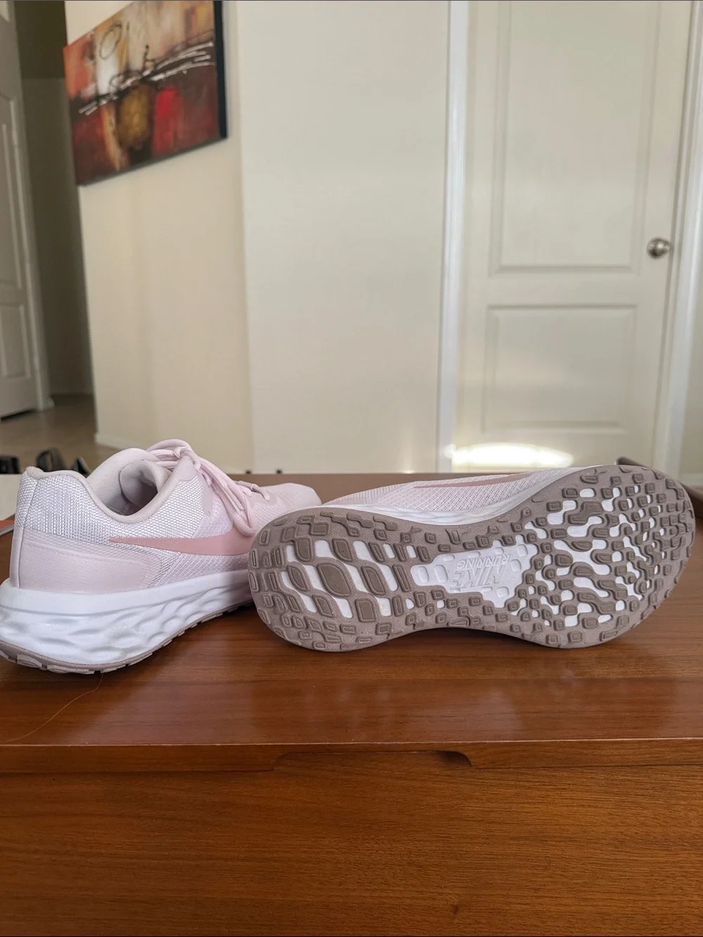 Nike Women's Running Sneakers - Pale Pink/White